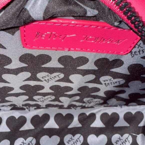 Betsey Johnson Sequin Football Shoulder Crossbody Bag "XOFUMBLE" - New - Picture 8 of 8